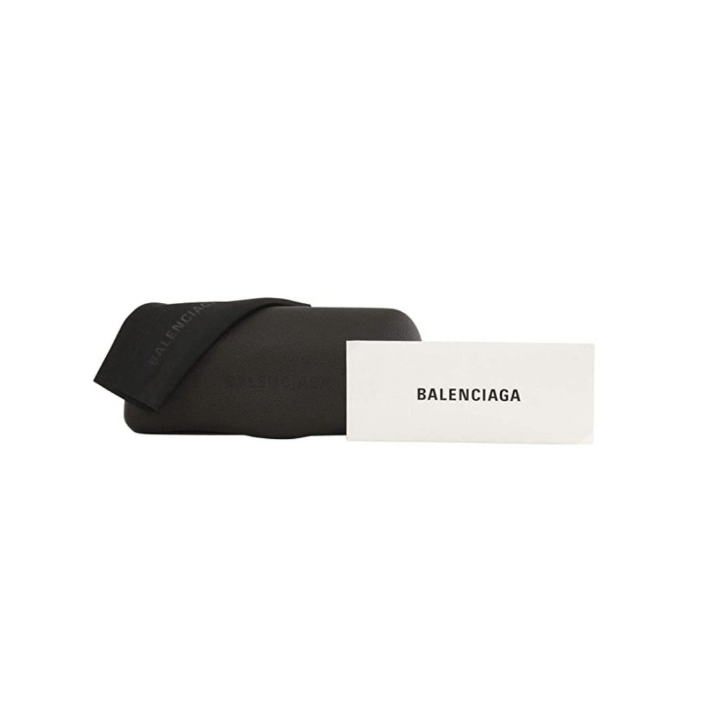 NEW BALENCIAGA BB0258S 003 OVERSIZED WOMEN WHITE SUNGLASSES BALENCIAGA - Picture 4 of 4
